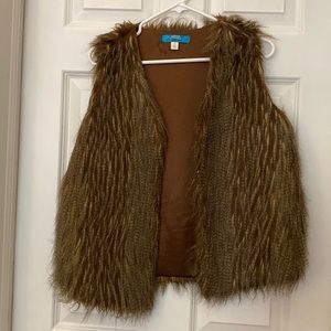 Francesca’s small feather vest